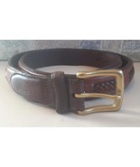 Red Wing Leather Belt Size 32 Brown Braided Insert RR - $40.29 CAD