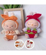 Cute Crochet Bikini Set for Labubu, Handmade Crochet Fashion Set Labubu - $311.66 MXN