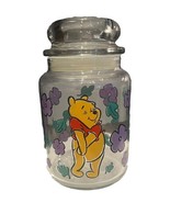 VTG Disney Winnie the Pooh Cookie Candy Jar Glass Canister Spice Contain... - $17.29