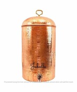 Copper Hammered 12 Liter Water Pot with Tap - $5,175.94 MXN