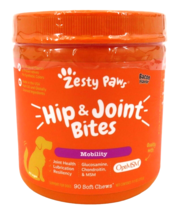 Zesty Paws Hip &amp; Joint Bites - MOBILITY (OptiMSM) - 90 Duck OR Bacon Chews! - $12.87