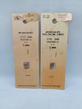 NEW/ Vtg. ARCHER Radio Shack 271-050 270k OHM Resistors (2) 1/2 Watt  - $8.90
