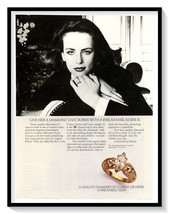 De Beers Diamond Jewelry Print Ad Vintage 1986 Magazine Advertisement Art - £7.72 GBP