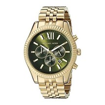 Michael Kors MK8446 Lexington Chronograph Green Dial Men&#39;s Watch - $130.99