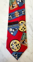 Mickey Mouse Basketball Volleyball Sports Basket League Disney Mens Neck Tie - £11.30 GBP