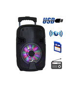 beFree Sound 8 Inch 400 Watts Bluetooth Portable Party Speaker with USB,... - £90.74 GBP