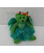 HAWAIIAN COLLECTIBLES BABY FLOWER TEDDY BEAR KUKUI GREEN BEARFOOT PASSPO... - £15.78 GBP