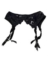 Victoria&#39;s Secret Vintage Lace &amp; Satin Black Garter Belt Small - €20,60 EUR