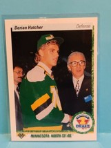 1990-91 Upper Deck Hockey Derian Hatcher Rookie Card #359 Minnesota North-Stars - £1.17 GBP