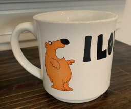 Boynton Orange Bear  &quot;I Love You&quot; Coffee Mug - £9.74 GBP