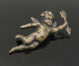 925 Sterling Silver - Vintage Antique Baby Angel Cupid Brooch Pin - BP8283 - £68.49 GBP