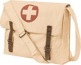 Rothco Vintage Medic Canvas Bag W Cross Crossbody Messenger Shoulder Bag... - $26.16