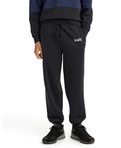 Levi&#39;s Men&#39;s Graphic Relaxed Fit Denim Elastic Waistband Sweatpants Caviar-2XL - £25.58 GBP