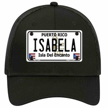 Isabela Puerto Rico Novelty Black Mesh License Plate Hat - £23.17 GBP