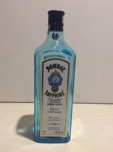 BOMBAY SAPPHIRE LONDON DRY GIN EMPTY BOTTLE - 1 liter - Free Shipping - $16.89