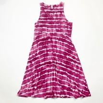 Athleta Santorini Thera Womens Dress Size Small Pink White Tie Dye Sleev... - $308.01 MXN