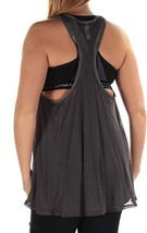 allbrand365 designer Womens Racerback Swing Tank Top Size Small Color Charcoal - £19.54 GBP