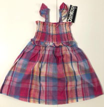 Oshkosh B&#39; Gosh Girl&#39;s Plaid Tank Top Dress Size 2T - £9.43 GBP