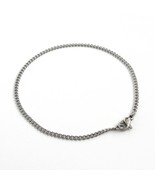 2mm stainless steel curb chain bracelet, anklet, or necklace, choose you... - £4.68 GBP+