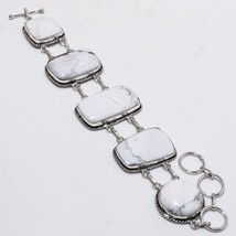 Howlite Gemstone Handmade Fashion Ethnic Gifted Bracelet Jewelry 7-8&quot; SA 1229 - £7.07 GBP