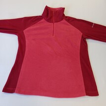 Columbia XL6624 Women's Red 1/4 Zip Pullover Sweatshirt Lightweight Size Large image 10