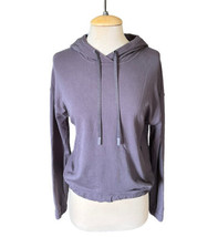 Lululemon Twisted and Tucked Dark Shadow Gray Pullover Hoodie Open Back Size 6 - £38.79 GBP