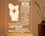 Mom Gifts from Daughter Son, Gifts for Mom, Engraved Warm Color Illusion... - $17.08