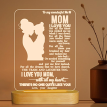 Mom Gifts from Daughter Son, Gifts for Mom, Engraved Warm Color Illusion Optical - £13.49 GBP