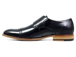 Mens Shoes  Stacy Adams Desmond Monk Strap Black Leather 25162-001 image 4