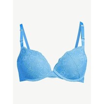 Women&#39;s Joyspun Lace Plunging Push Up Blue Bra Size 34C Brand New - £7.07 GBP