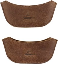 Wok Sidekick 2 Pack Handmade from Full Grain Leather Bourbon Brown - £39.36 GBP