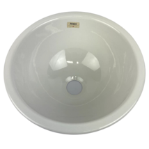 Alape Ceramostahl top mount Bathroom Designer Sink Glossy White OD 15.75... - $89.09
