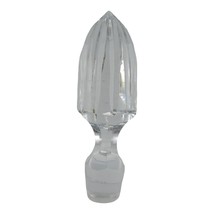 Vintage Large Solid Glass Spire Decanter Stopper 1 Inch at Bottom, 1.75 ... - £15.12 GBP