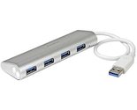 StarTech.com 4-Port USB 3.0 SuperSpeed Hub - Portable Mini Multiport USB... - £30.43 GBP+