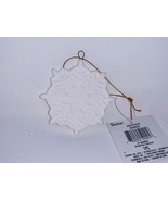 Christmas Decoration Ceramic White Snowflake , Size 3.07 inch , 1 pc - $16.56