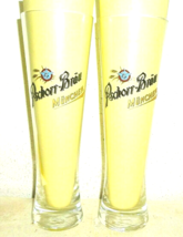2 Pschorr Brau Munich Weissbier Weisse 0.3L Weizen German Beer Glasses NEW - £11.68 GBP