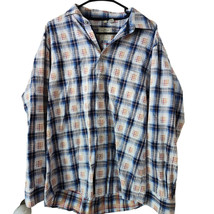 Haupt Germany Large Long Sleeve Mens Button Up Shirt Plaid  - $27.16