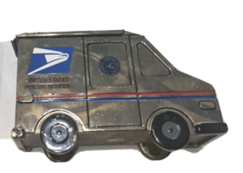 Vntge Godinger Us Postal Service Mail Truck Tape Dispenser United States Silver - £32.03 GBP