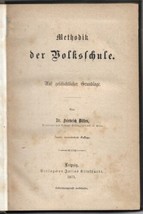 Methodik Der Volksschule Friedrich Dittes Methodic Education 1875 - £78.88 GBP