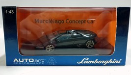 Diecast Car 1/43 scale AutoArt Lamborghini Murcielago Concept Car 02 Bla... - $30.00
