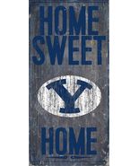 Brigham Young {BYU} Cougars NCAA 6&quot; x 12&quot; Distressed Home Sweet Home Sign - £14.49 GBP