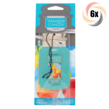 6x Packs Yankee Candle Jar Car Hanging Air Freshener | Bahama Breeze Scent - £17.91 GBP