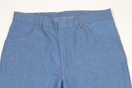 Vintage Wrangler Mens Size 40x30 Flared Wide Leg Denim Jeans Pants Blue Cotton - £46.47 GBP