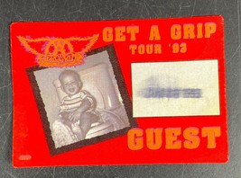 Aerosmith Get a Grip Backstage Pass 1993 Authentic Chicago Vintage Guest - $9.90