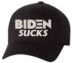 Political Embroidered Flex Fit Hat - Various Sizes/Colors Biden Hat Sucks - £19.10 GBP