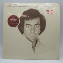Vintage Testo Canzone Neil Diamond You Don&#39;T Bring Me Fiori Album Vinile Record - £30.20 GBP