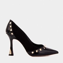 The Bella Vita Studded Black Leather Pump Women Shoe image 10