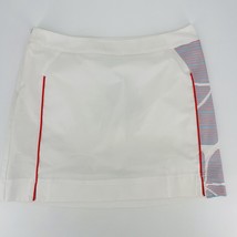 Adidas CLIMACOOL Women’s Skort GOLF Tennis White Pink Blue Stripe Design Size 2 - £25.79 GBP