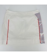 Adidas CLIMACOOL Women’s Skort GOLF Tennis White Pink Blue Stripe Design... - £24.75 GBP