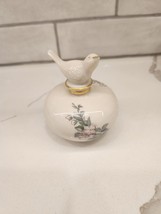 Vintage Lenox White Bird Perfume Bottle with Stopper - Serenade Collecti... - $20.00